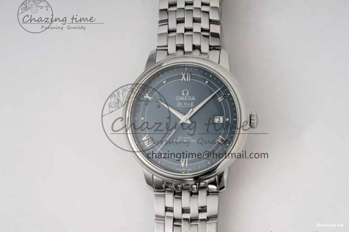 0228 De Ville SS DIWF 1:1 Best Edition Light Blue Dial SS Markers on SS Bracelet MIYOTA TopPick 7850